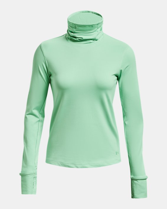 Women's ColdGear® Infrared Up The Pace Funnel Neck, Green, pdpMainDesktop image number 6